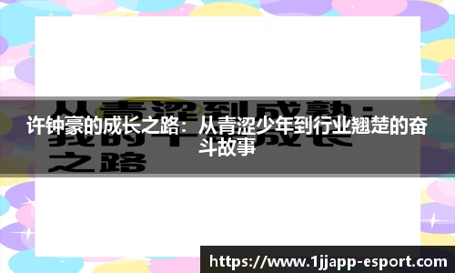 许钟豪的成长之路：从青涩少年到行业翘楚的奋斗故事